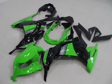 Noir Vert Carénages Moto Kawasaki ZX 300R 2013-2016