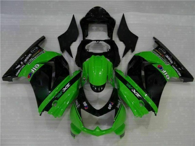 Noir Vert Carrosserie Moto Kawasaki EX250 2008-2012 Noir Vert Carrosserie Moto Kawasaki EX250 2008-2012