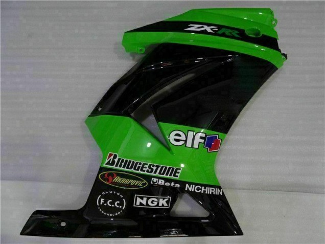 Noir Vert Carrosserie Moto Kawasaki EX250 2008-2012 Noir Vert Carrosserie Moto Kawasaki EX250 2008-2012