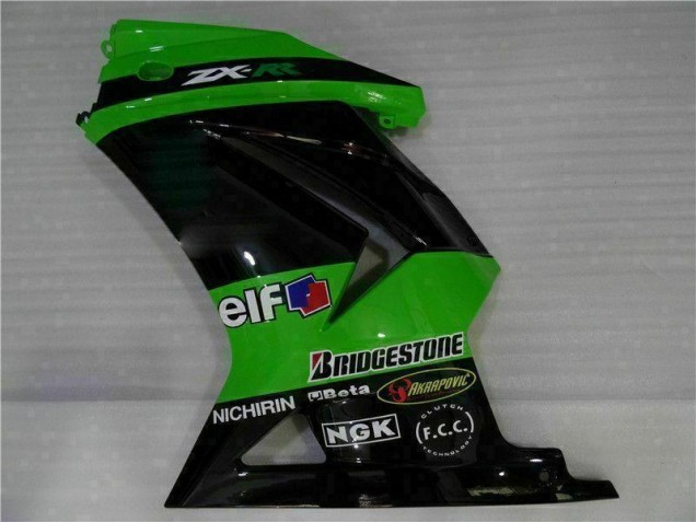 Noir Vert Carrosserie Moto Kawasaki EX250 2008-2012 Noir Vert Carrosserie Moto Kawasaki EX250 2008-2012