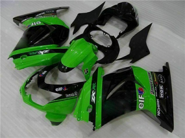 Noir Vert Carrosserie Moto Kawasaki EX250 2008-2012 Noir Vert Carrosserie Moto Kawasaki EX250 2008-2012