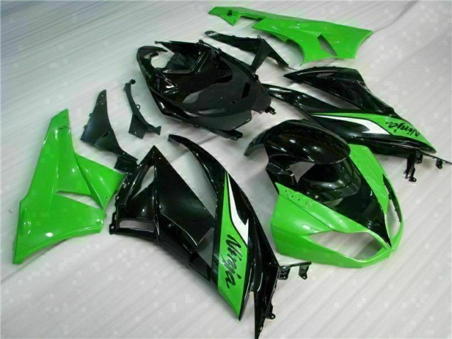 Noir Vert Carrosserie Moto Kawasaki ZX6R 2009-2012 Noir Vert Carrosserie Moto Kawasaki ZX6R 2009-2012