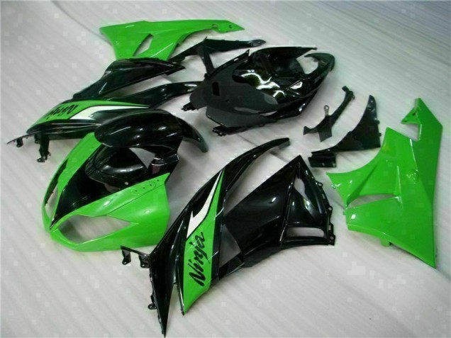 Noir Vert Carrosserie Moto Kawasaki ZX6R 2009-2012 Noir Vert Carrosserie Moto Kawasaki ZX6R 2009-2012