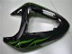 Noir Vert Flamme Carénage Moto Kawasaki ZX10R 2006-2007 Noir Vert Flamme Carénage Moto Kawasaki ZX10R 2006-2007