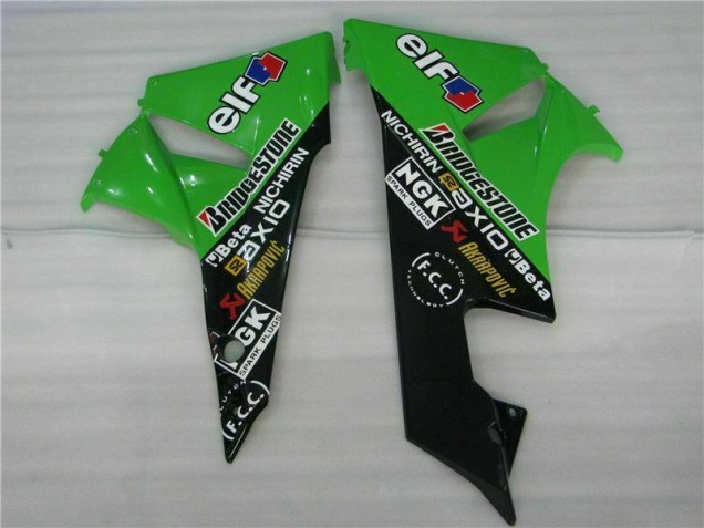 Noir Vert Kit Carénages Motos Kawasaki ZX6R 2009-2012 Noir Vert Kit Carénages Motos Kawasaki ZX6R 2009-2012
