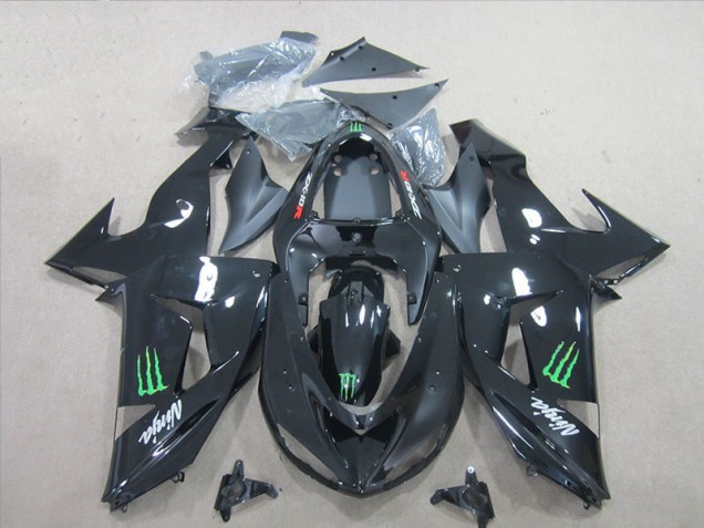 Noir Vert Monster Ninja Carénage Moto Kawasaki ZX10R 2006-2007 Noir Vert Monster Ninja Carénage Moto Kawasaki ZX10R 2006-2007