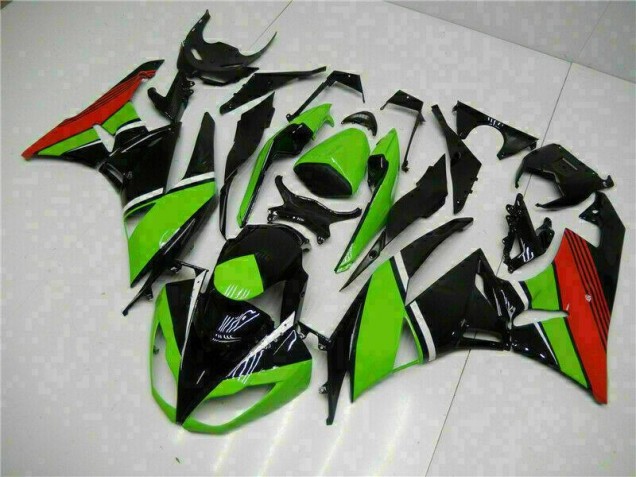 Noir Vert Rouge Carénage Moto Kawasaki ZX6R 2009-2012 Noir Vert Rouge Carénage Moto Kawasaki ZX6R 2009-2012