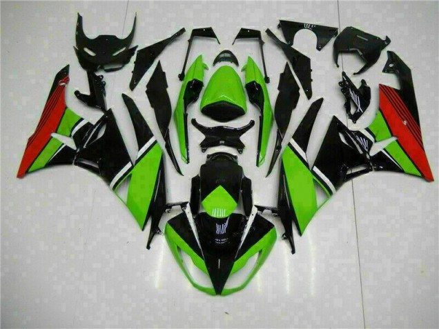 Noir Vert Rouge Carénage Moto Kawasaki ZX6R 2009-2012 Noir Vert Rouge Carénage Moto Kawasaki ZX6R 2009-2012