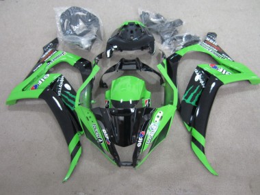 Noir Vert Touch4 Monster Carénage Moto Kawasaki ZX10R 2011-2015