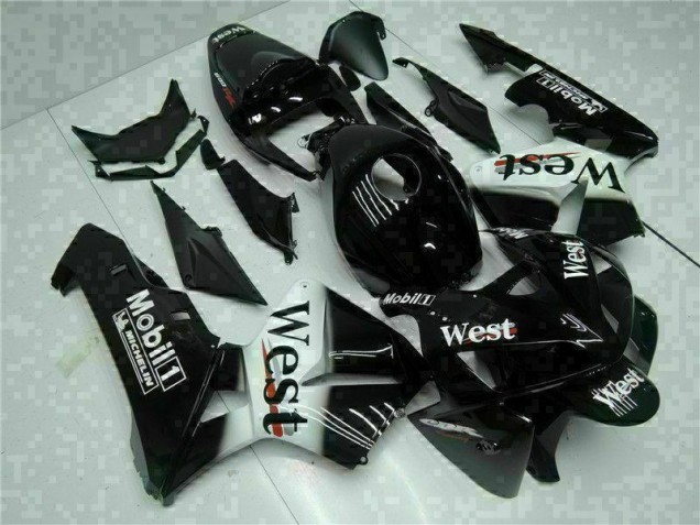 Noir West Carénage Moto Honda CBR 600 RR 2005-2006