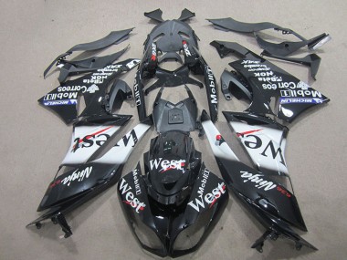 Noir West Carénage Moto Kawasaki ZX6R 2009-2012