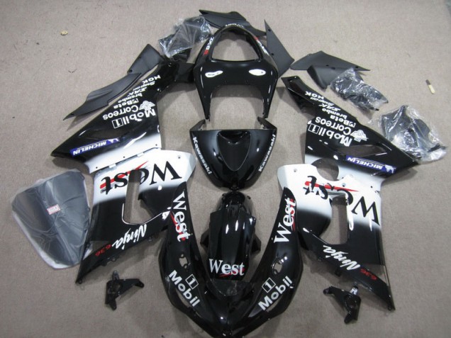 Noir West Mobil Ninja 636 Carénage Moto Kawasaki ZX6R 2005-2006 Noir West Mobil Ninja 636 Carénage Moto Kawasaki ZX6R 2005-2006