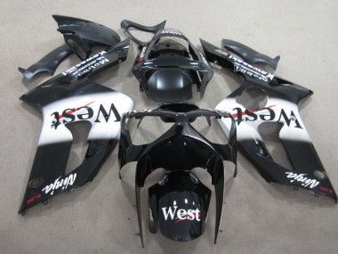 Noir West Ninja 636 Carénage Moto Kawasaki ZX6R 2003-2004