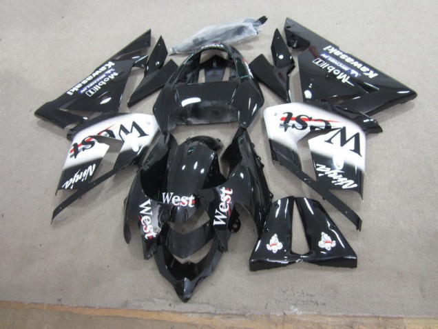 Noir West Ninja Carénage Moto Kawasaki ZX10R 2003-2005 Noir West Ninja Carénage Moto Kawasaki ZX10R 2003-2005