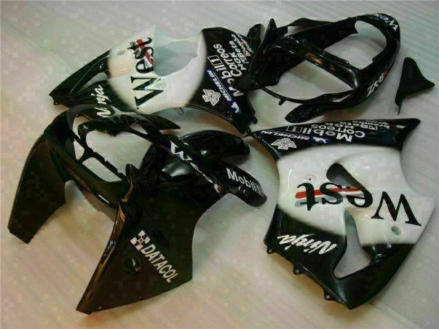 Noir West Ninja Carénage Moto Kawasaki ZX6R 2000-2002 Noir West Ninja Carénage Moto Kawasaki ZX6R 2000-2002