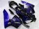 Noir avec Bleu Flamme Carénage Moto Honda CBR 600 RR 2003-2004 Noir avec Bleu Flamme Carénage Moto Honda CBR 600 RR 2003-2004
