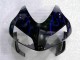 Noir avec Bleu Flamme Carénage Moto Honda CBR 600 RR 2003-2004 Noir avec Bleu Flamme Carénage Moto Honda CBR 600 RR 2003-2004