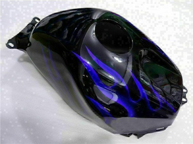 Noir avec Bleu Flamme Carénage Moto Honda CBR 600 RR 2003-2004 Noir avec Bleu Flamme Carénage Moto Honda CBR 600 RR 2003-2004