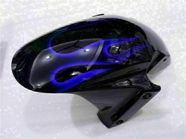 Noir avec Bleu Flamme Carénage Moto Honda CBR 600 RR 2003-2004 Noir avec Bleu Flamme Carénage Moto Honda CBR 600 RR 2003-2004