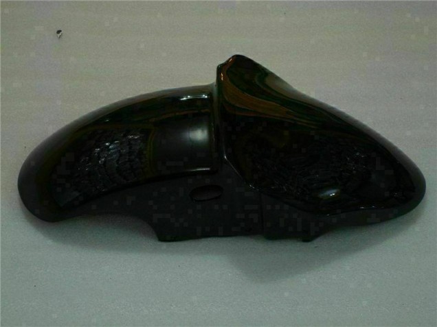Noir avec Bleu Flamme Carénage Moto Kawasaki ZX6R 2000-2002 Noir avec Bleu Flamme Carénage Moto Kawasaki ZX6R 2000-2002