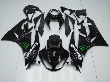 Noir avec Monster Carénage Moto Kawasaki ZX6R 2009-2012