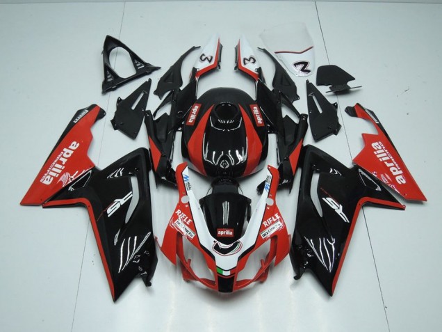 Noir et Rouge Carénage Moto Aprilia RS 125 2006-2011 Noir et Rouge Carénage Moto Aprilia RS 125 2006-2011