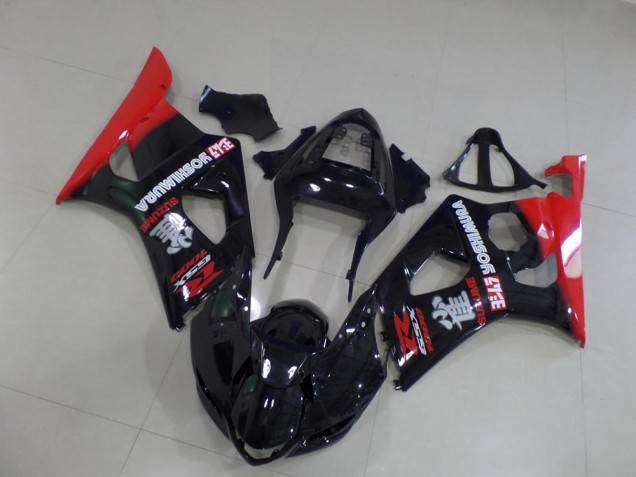 Noir et Rouge Carénage Moto Suzuki GSXR 1000 K3 2003-2004 Noir et Rouge Carénage Moto Suzuki GSXR 1000 K3 2003-2004