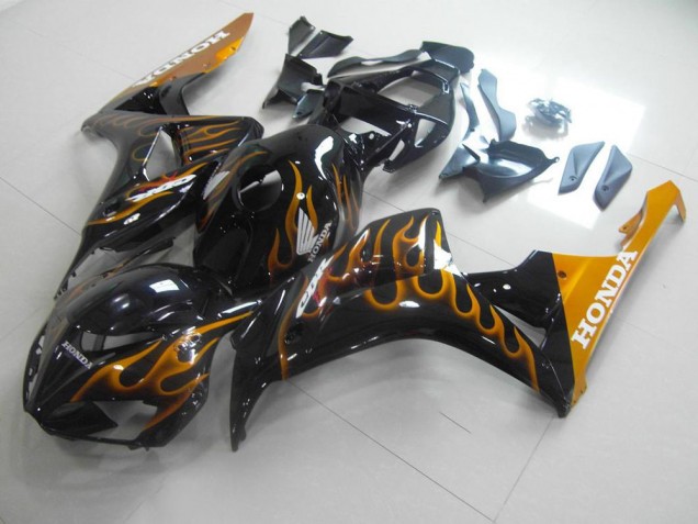 Or Flamme Carénage Moto Honda CBR 1000 RR 2006-2007 Or Flamme Carénage Moto Honda CBR 1000 RR 2006-2007