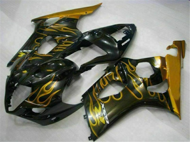 Or Noir Carénage Moto Suzuki GSXR 1000 K3 2003-2004 Or Noir Carénage Moto Suzuki GSXR 1000 K3 2003-2004