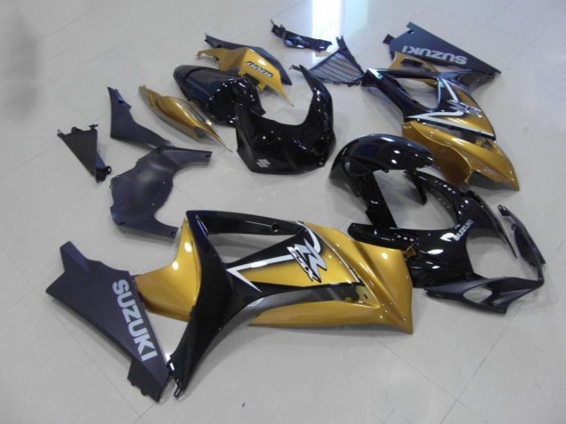 Or Noir Carénage Moto Suzuki GSXR 1000 K7 2007-2008