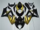 Or Noir Carénages Moto Suzuki GSXR 1000 K7 2007-2008