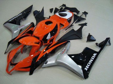 Orange Argent Noir Carénage Moto Honda CBR 600 RR 2007-2008