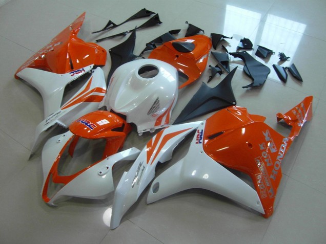 Orange Blanc Nacré Carénage Moto Honda CBR 600 RR 2009-2012 Orange Blanc Nacré Carénage Moto Honda CBR 600 RR 2009-2012
