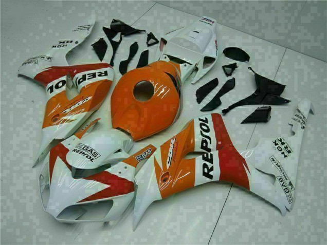 Orange Blanc Repsol Carénage Moto Honda CBR 1000 RR 2004-2005 Orange Blanc Repsol Carénage Moto Honda CBR 1000 RR 2004-2005