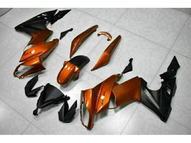 Orange Carénage Moto Kawasaki EX650 2009-2011 Orange Carénage Moto Kawasaki EX650 2009-2011