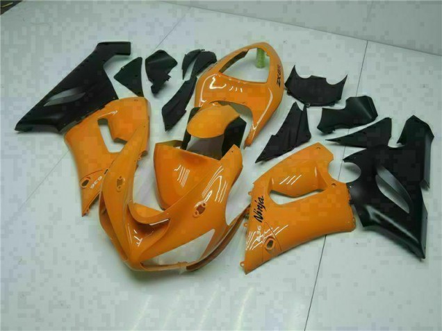 Orange Carénage Moto Kawasaki ZX6R 2005-2006 Orange Carénage Moto Kawasaki ZX6R 2005-2006