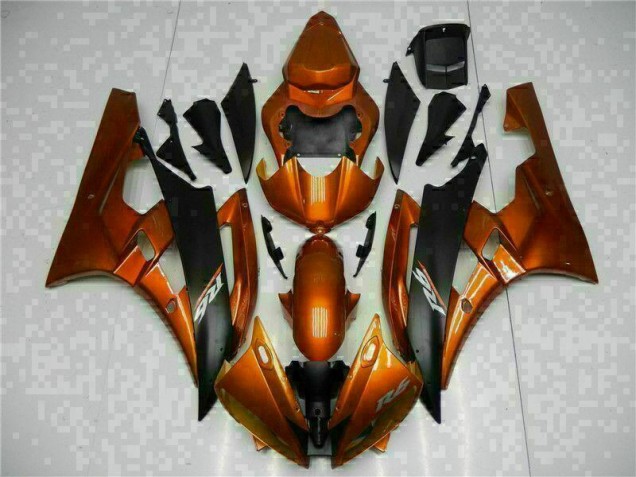 Orange Carénage Moto Yamaha R6 2006-2007 Orange Carénage Moto Yamaha R6 2006-2007