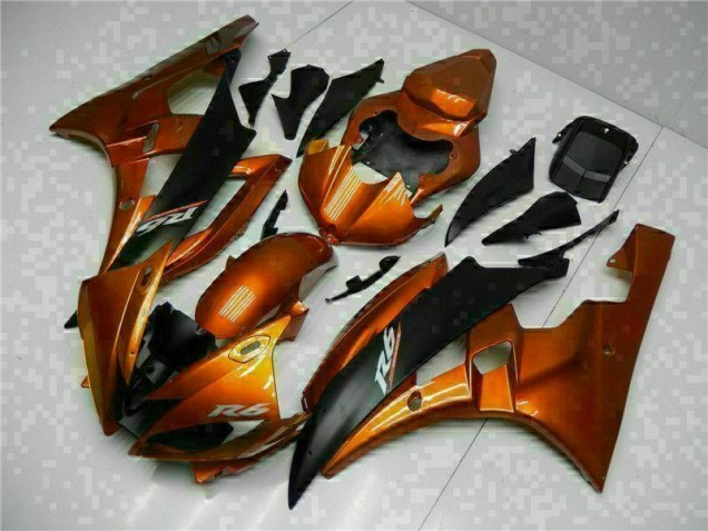 Orange Carénage Moto Yamaha R6 2006-2007 Orange Carénage Moto Yamaha R6 2006-2007