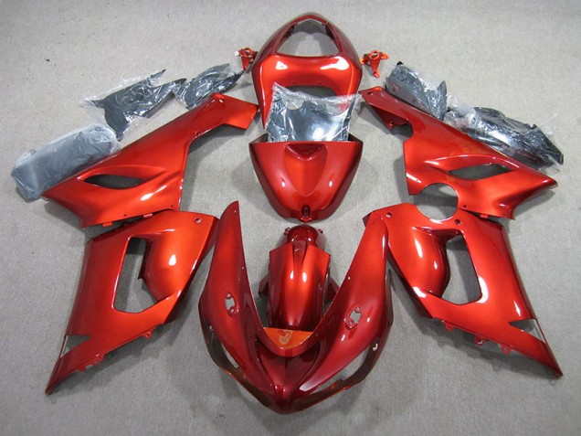 Orange Carénages Moto Kawasaki ZX6R 2005-2006 Orange Carénages Moto Kawasaki ZX6R 2005-2006