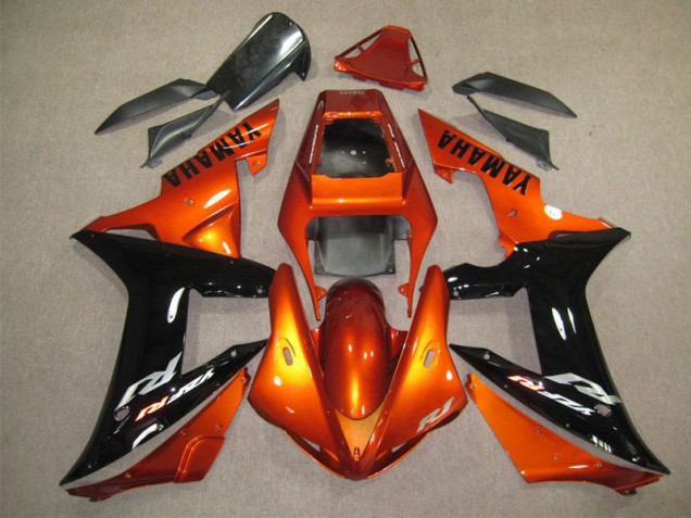 Orange Noir Carénage Moto Honda CBR 1000 RR 2004-2005 Orange Noir Carénage Moto Honda CBR 1000 RR 2004-2005