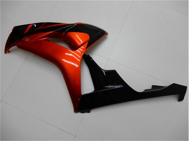 Orange Noir Carénage Moto Honda CBR 1000 RR 2006-2007 Orange Noir Carénage Moto Honda CBR 1000 RR 2006-2007
