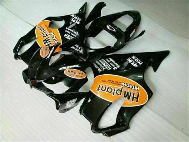 Orange Noir Carénage Moto Honda CBR 600 F4i 2001-2003 Orange Noir Carénage Moto Honda CBR 600 F4i 2001-2003