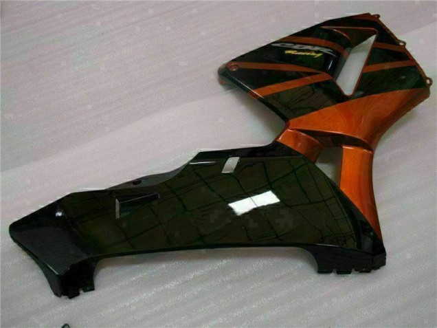 Orange Noir Carénage Moto Honda CBR 600 RR 2005-2006 Orange Noir Carénage Moto Honda CBR 600 RR 2005-2006
