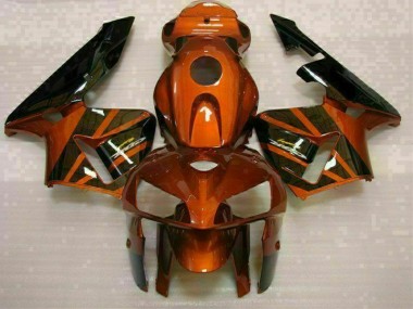 Orange Noir Carénage Moto Honda CBR 600 RR 2005-2006