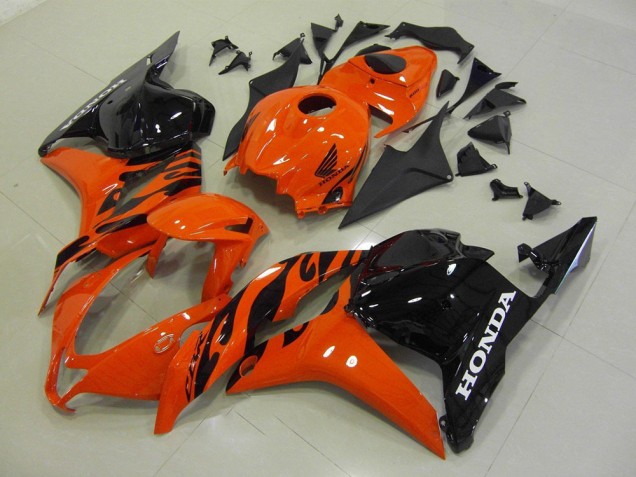 Orange Noir Carénage Moto Honda CBR 600 RR 2009-2012 Orange Noir Carénage Moto Honda CBR 600 RR 2009-2012