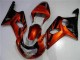 Orange Noir Carénage Moto Suzuki GSXR 1000 K1 2000-2002 Orange Noir Carénage Moto Suzuki GSXR 1000 K1 2000-2002