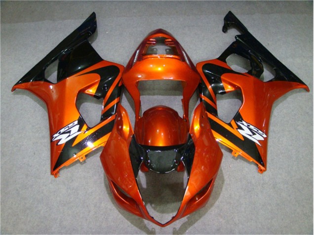 Orange Noir Carénage Moto Suzuki GSXR 1000 K3 2003-2004 Orange Noir Carénage Moto Suzuki GSXR 1000 K3 2003-2004