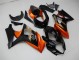 Orange Noir Carénage Moto Suzuki GSXR 1000 K7 2007-2008 Orange Noir Carénage Moto Suzuki GSXR 1000 K7 2007-2008