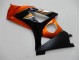 Orange Noir Carénage Moto Suzuki GSXR 1000 K7 2007-2008 Orange Noir Carénage Moto Suzuki GSXR 1000 K7 2007-2008