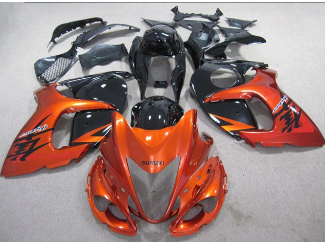Orange Noir Carénage Moto Suzuki GSXR 1300 Hayabusa 2008-2019 Orange Noir Carénage Moto Suzuki GSXR 1300 Hayabusa 2008-2019